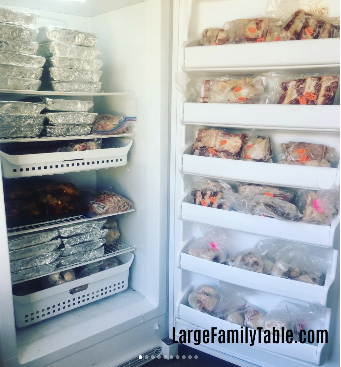 Large Family Meal Plans: 4 Weeks including Easy Large Family Dinner