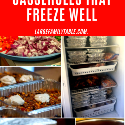 Casseroles That Freeze Well