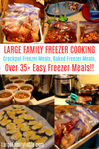 Crockpot Freezer Meals: Large Family Freezer Cooking Report, TONS of ...