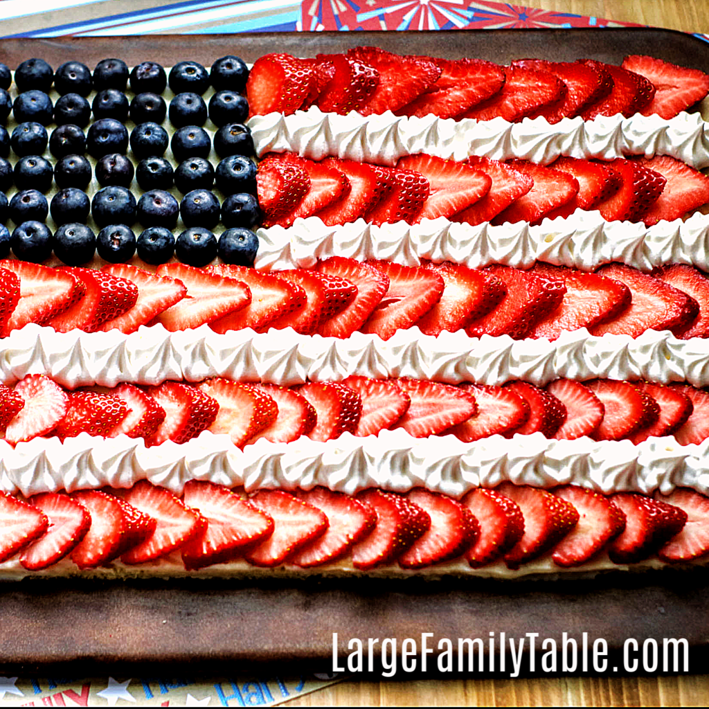 American Flag Fruit Pizza