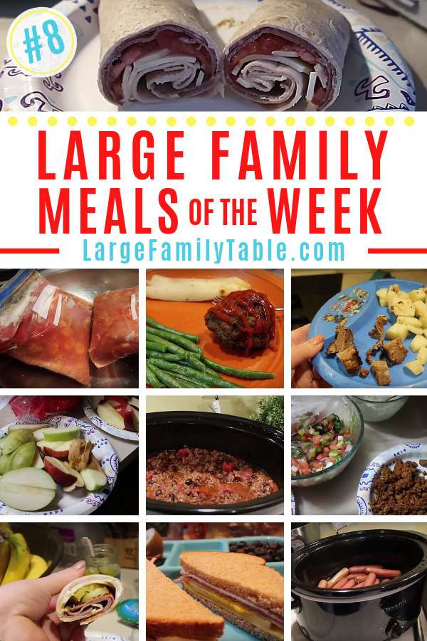 Large Family Meal Plan of the Week