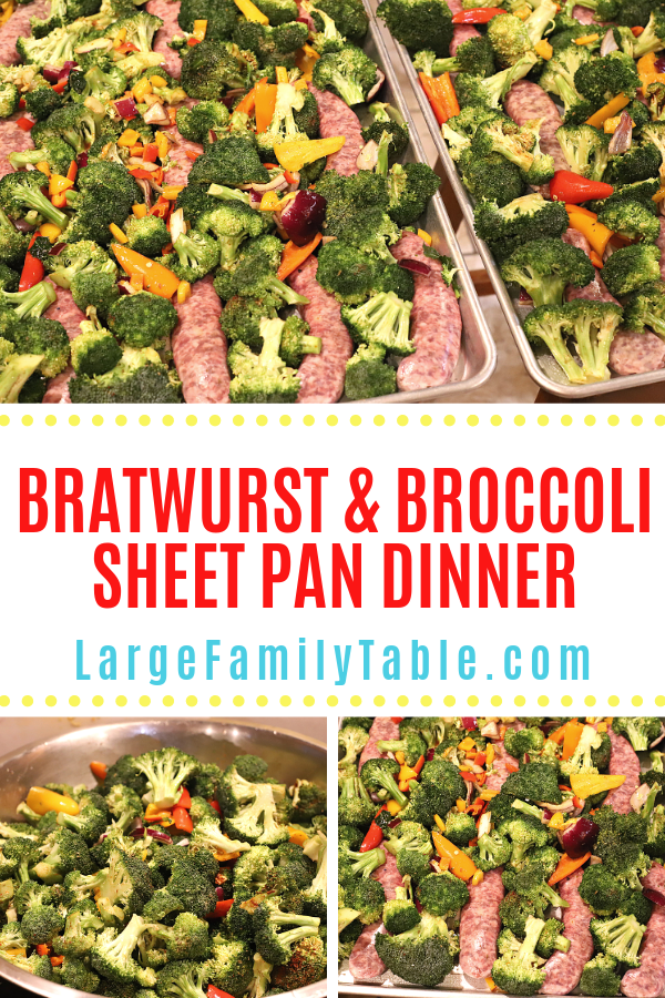 Bratwurst & Broccoli Sheet Pan Dinner