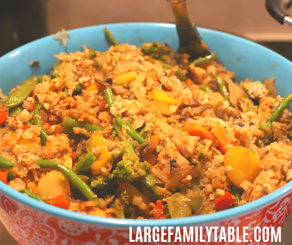 Jamerrill's Stir Fried Cauliflower Rice | Low Carb, Keto, THM Friendly is a great reboot of an old family recipe. Your family will love it as much as mine.