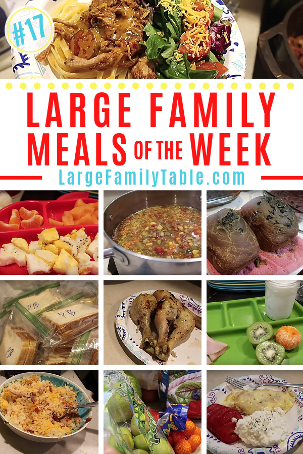 Large Family Meals of the Week #17