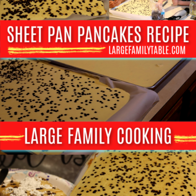 Large Family Sheet Pan Pancakes Recipe