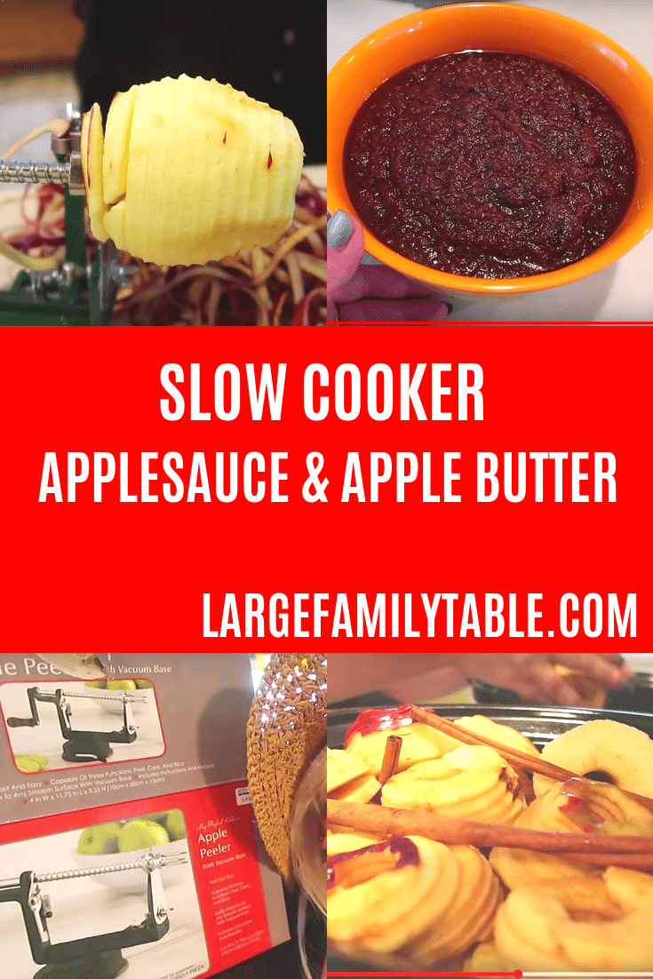SlowCookerApplesauceAppleButter Large Family Table