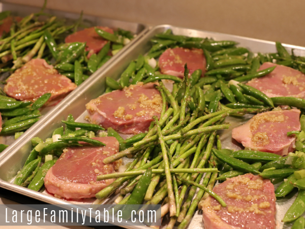 garlic steak & veggies sheet pan dinner