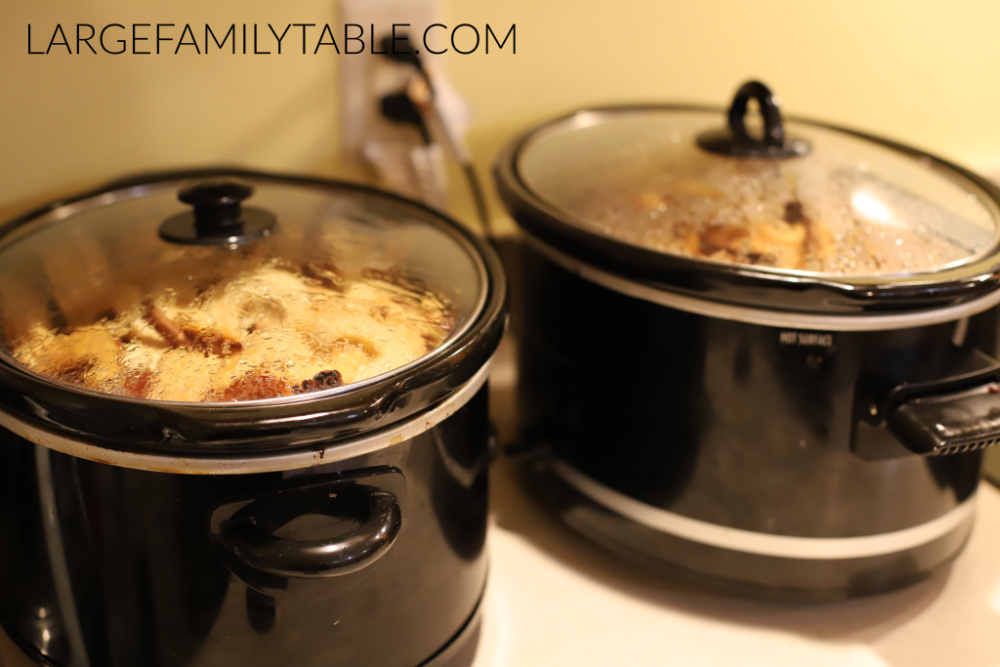 slow cooker applesauce and apple butter