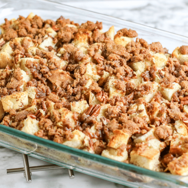 Pecan Overnight French Toast Casserole | Large Family Table