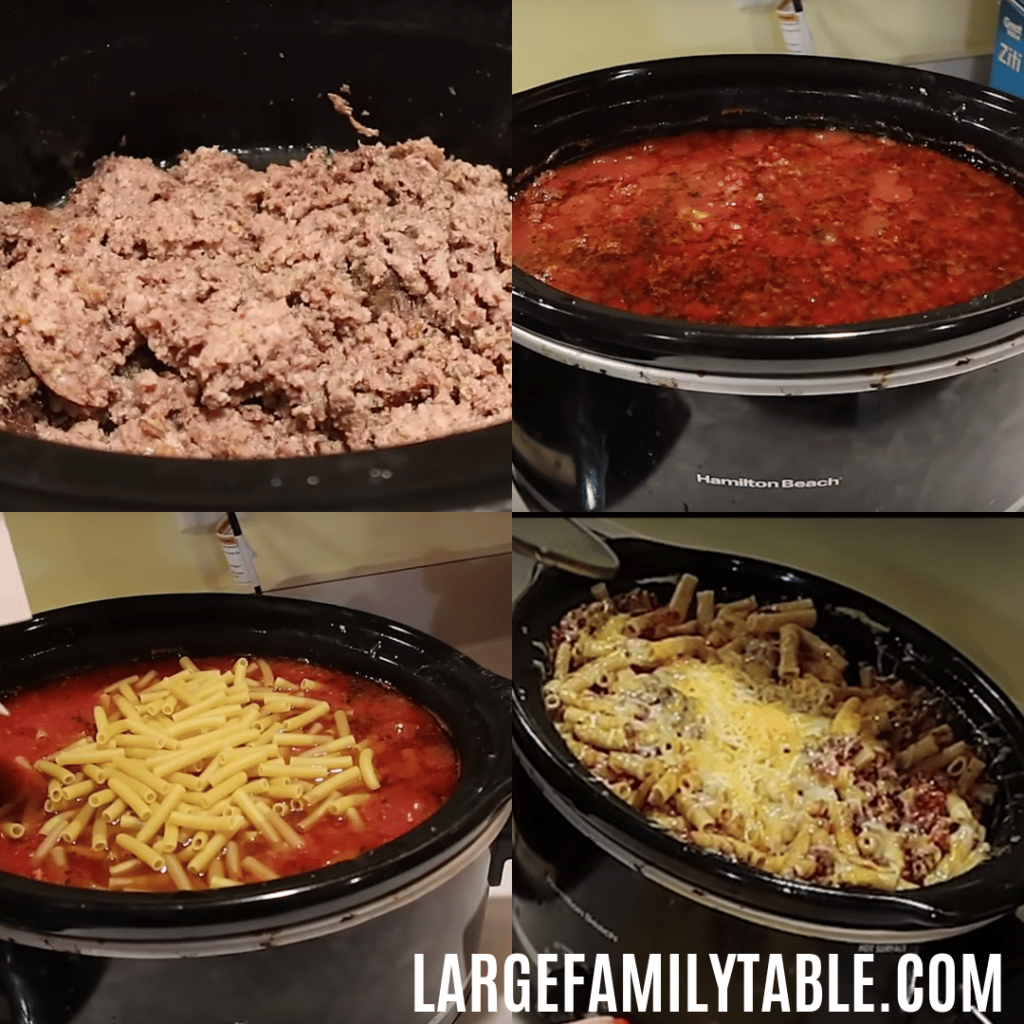 browning sausage and crockpot