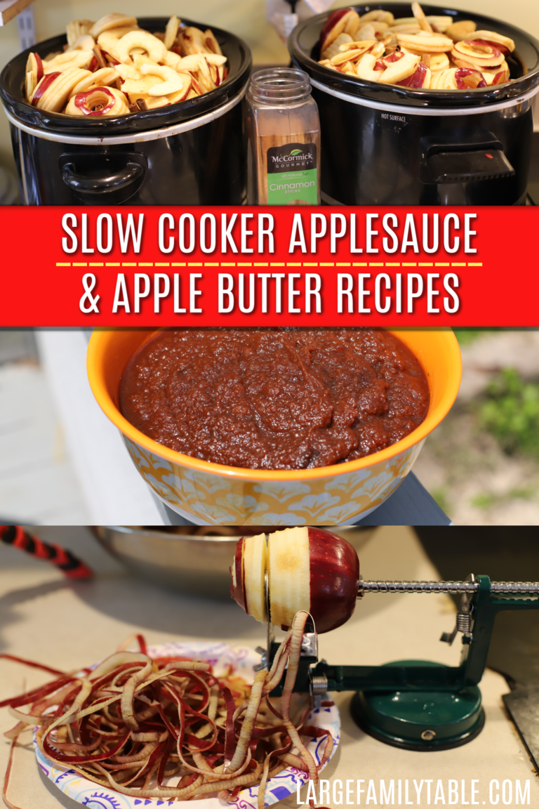 Slow Cooker Applesauce and Apple Butter Recipes