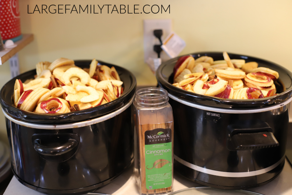 slow cooker applesauce and apple butter