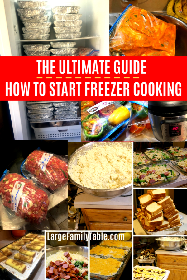 How To Start Freezer Cooking | Large Family Table