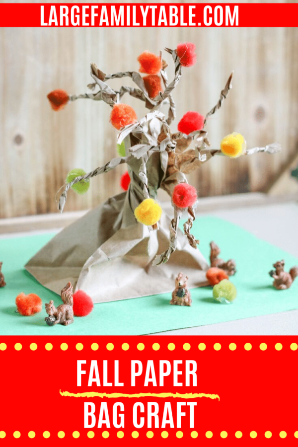 Fall Paper Bag Craft Project | LargeFamilyTable.Com