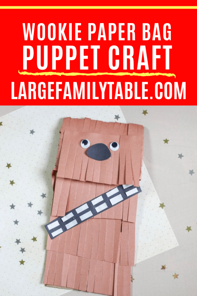 wookie paper bag puppet