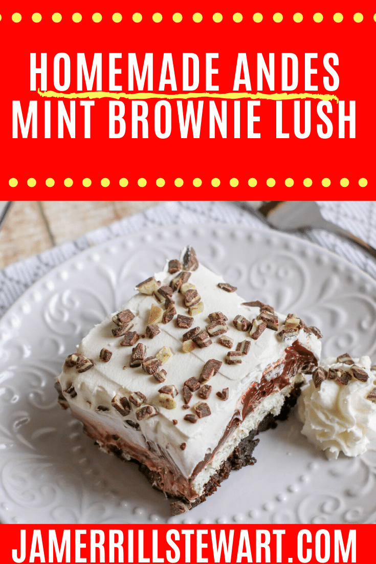 Homemade Andes Mint Brownie Lush