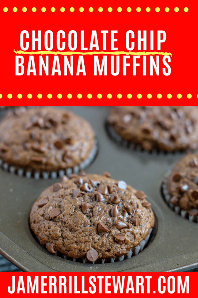 Chocolate Chip Banana Muffins Recipe!