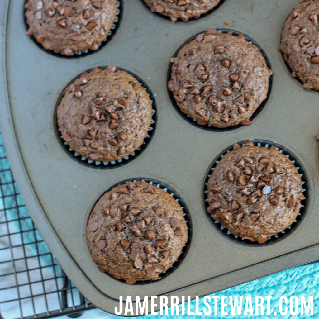 Chocolate Chip Banana Muffins Recipe!