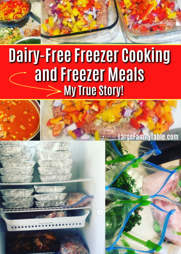Dairy-Free Freezer Meals & Cooking | Largefamlytable.com