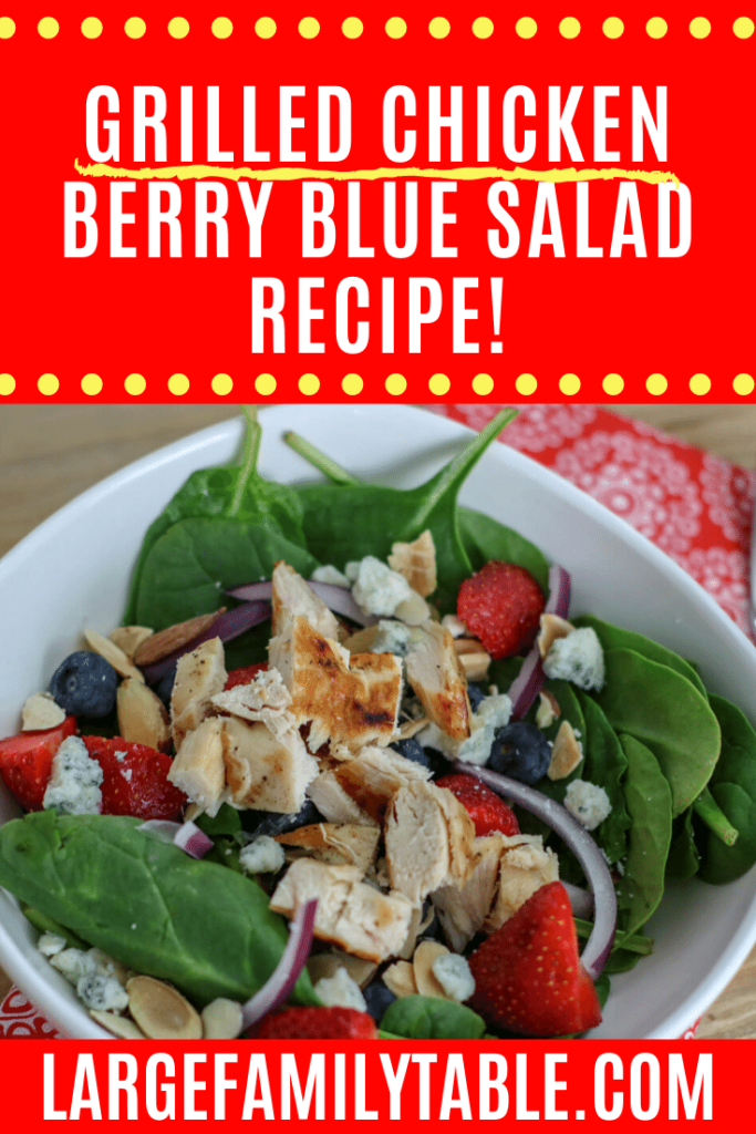 Grilled Chicken Berry Blue Salad Recipe!