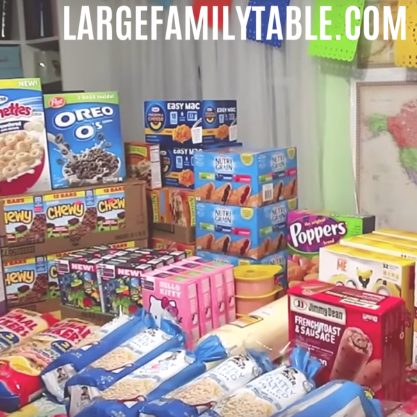 Large Family Grocery Haul - So Much Junk Food | Largefamilytable.com