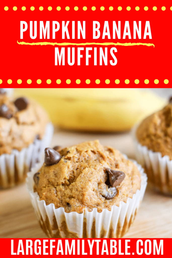 HOMEMADE PUMPKIN BANANA MUFFINS