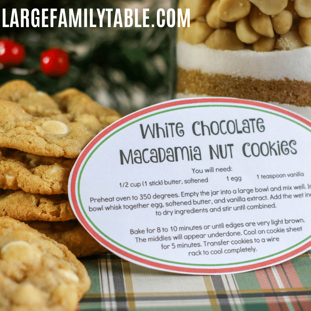 White Chocolate Macadamia Nut Cookies, Cookie Basket