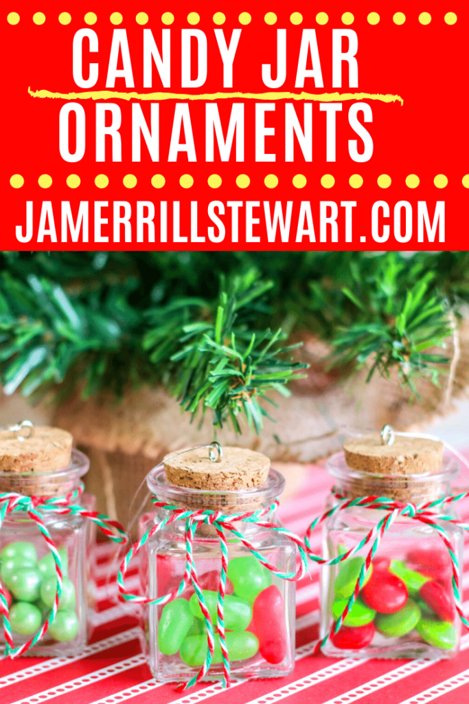 Homemade Christmas Candy Jar Ornaments Craft