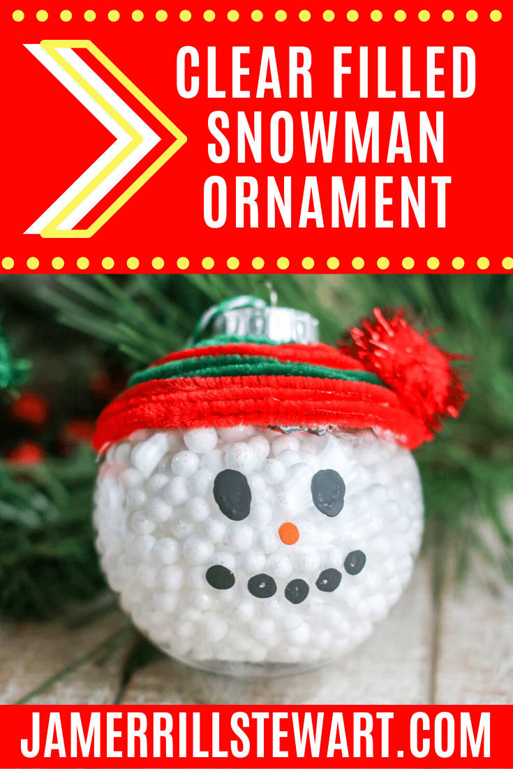 Do you want to build a snowman? These clear filled snowman ornaments are a fun way to do that without all the mess and cold.