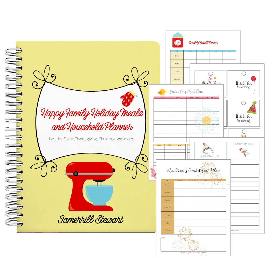 FREE Happy Family Holiday Meals and Household Planner!