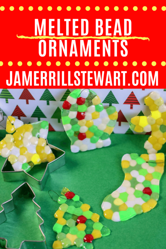 Homemade Christmas Melted Bead Ornaments