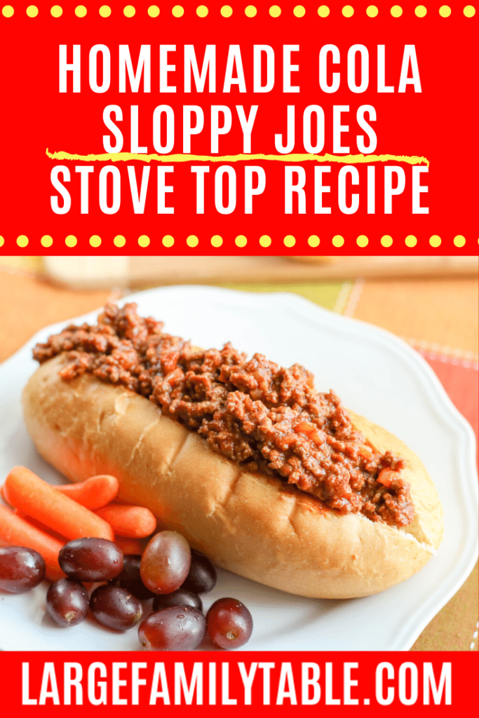 Homemade Cola Sloppy Joes Stove Top Recipe!