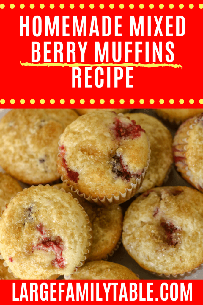 Homemade Mixed Berry Muffins Recipe