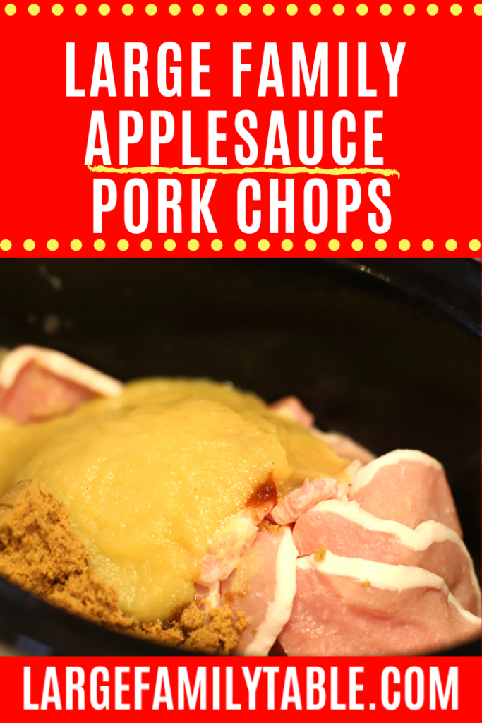 Large Family Applesauce Pork Chops