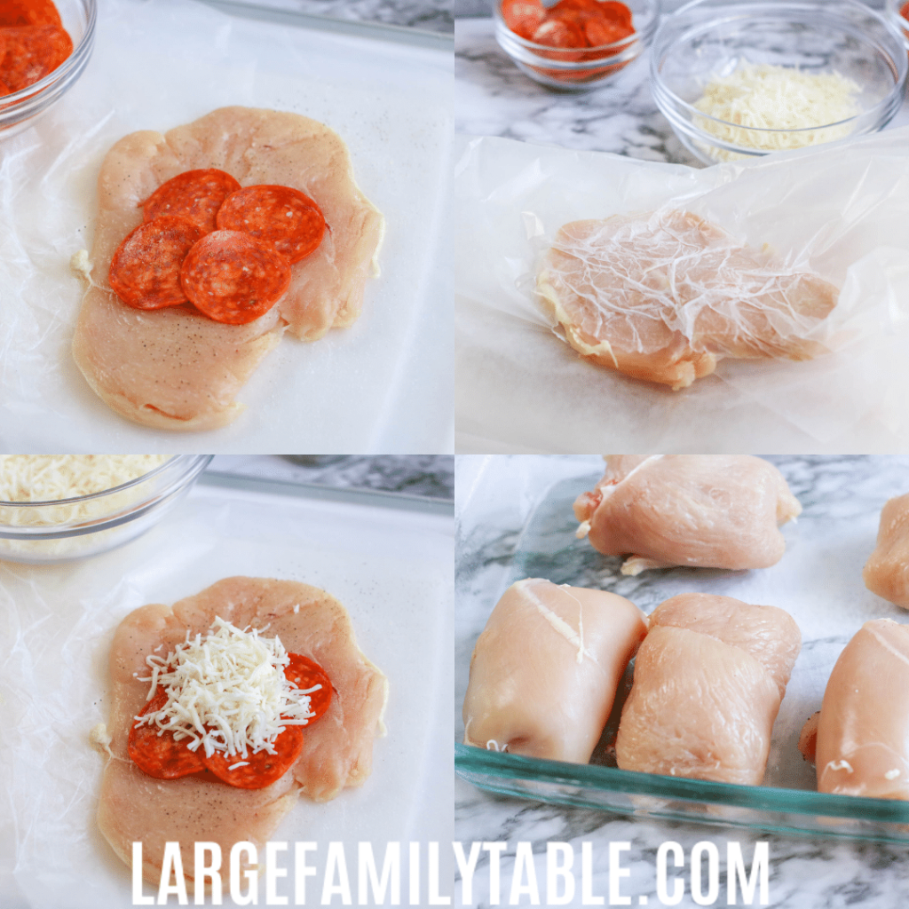Low Carb Pizza STUFFED Chicken Meal!