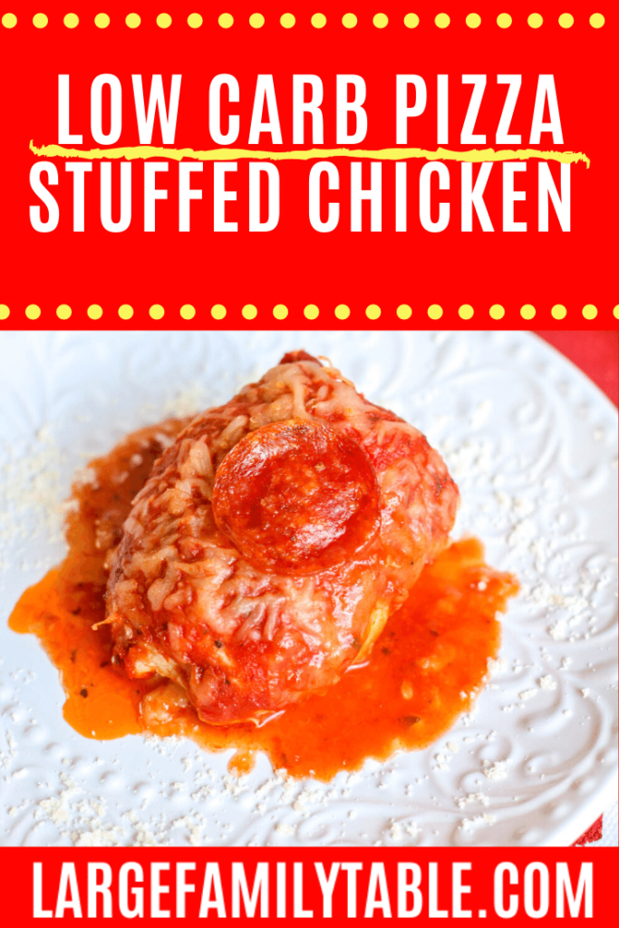 Low Carb Pizza STUFFED Chicken Meal!