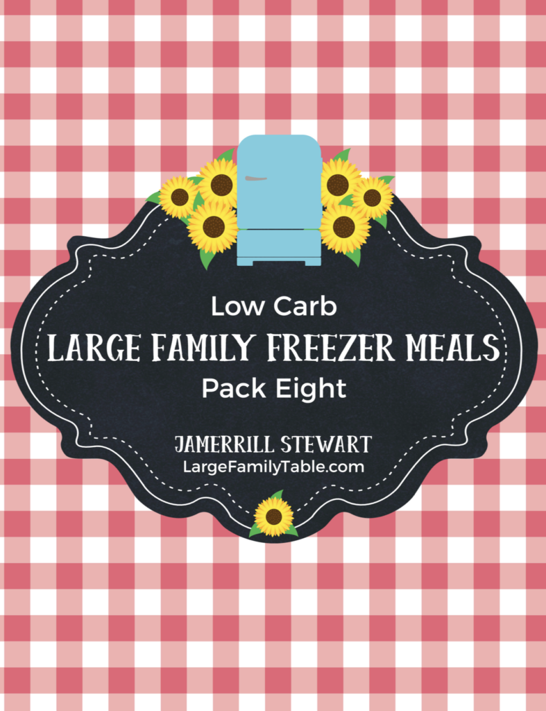 low carb family freezer meals