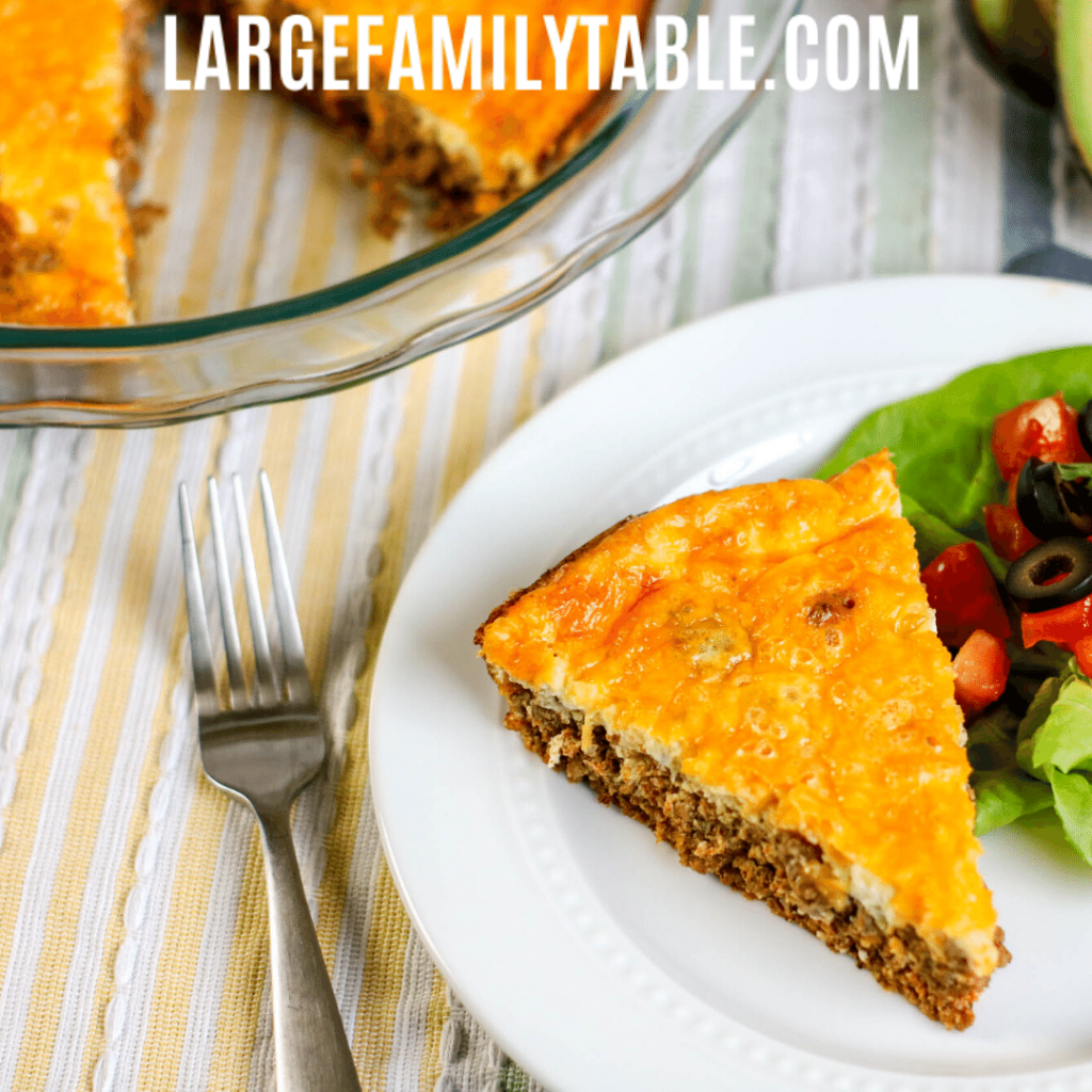 Low Carb Crustless Taco Pie