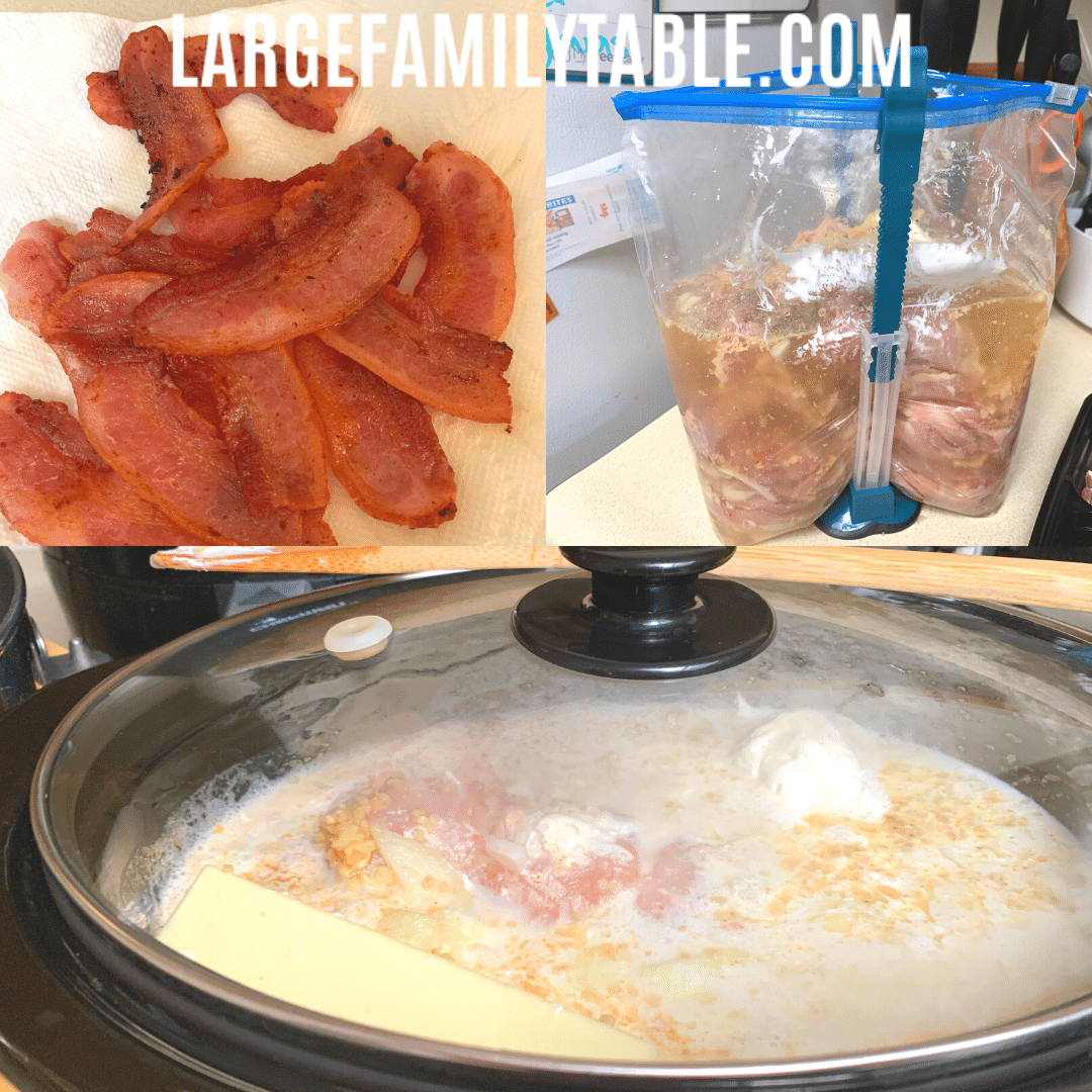 Low Carb Chicken Bacon Stew | LargeFamilyTable.Com