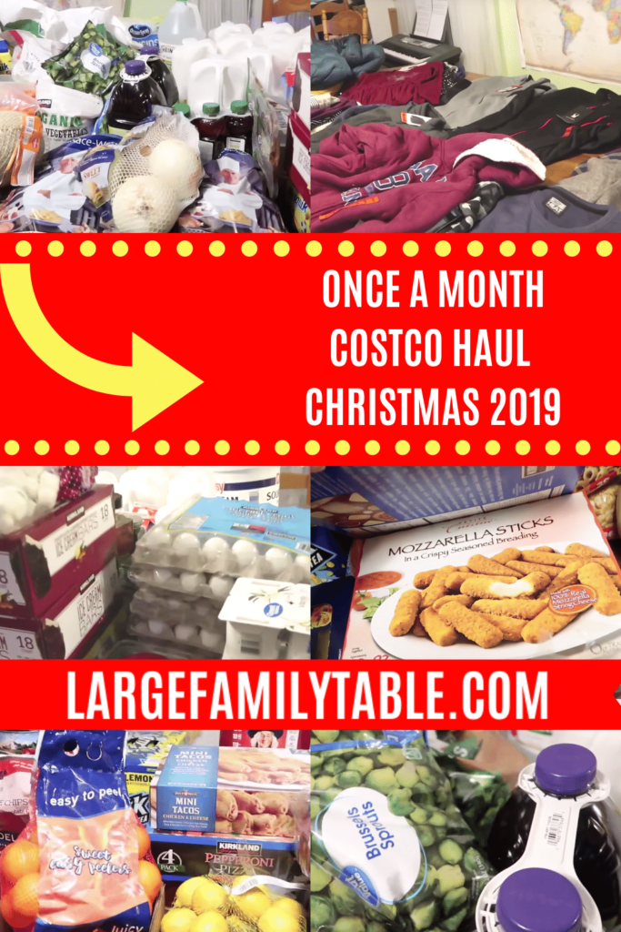 ONCE-A-MONTH LARGE FAMILY COSTCO 🌲CHRISTMAS GROCERY HAUL | December 2019