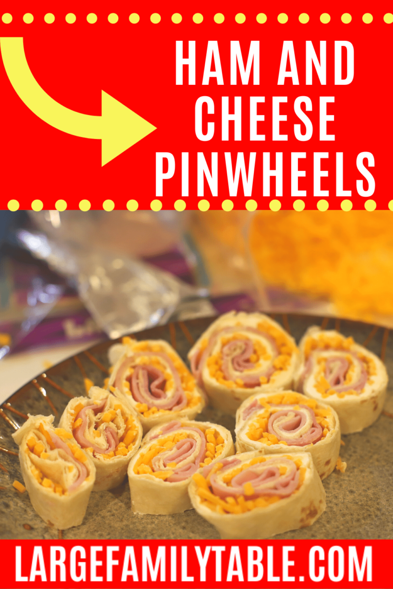 Ham and Cheese Pinwheels | Large Family Freezer Meals