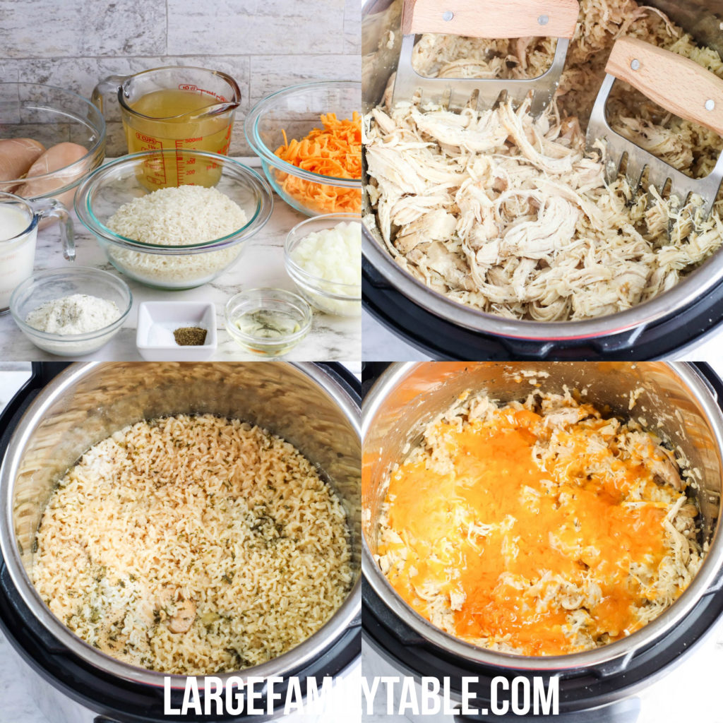 Instant Pot Ranch Chicken and Rice | Large Family Recipes