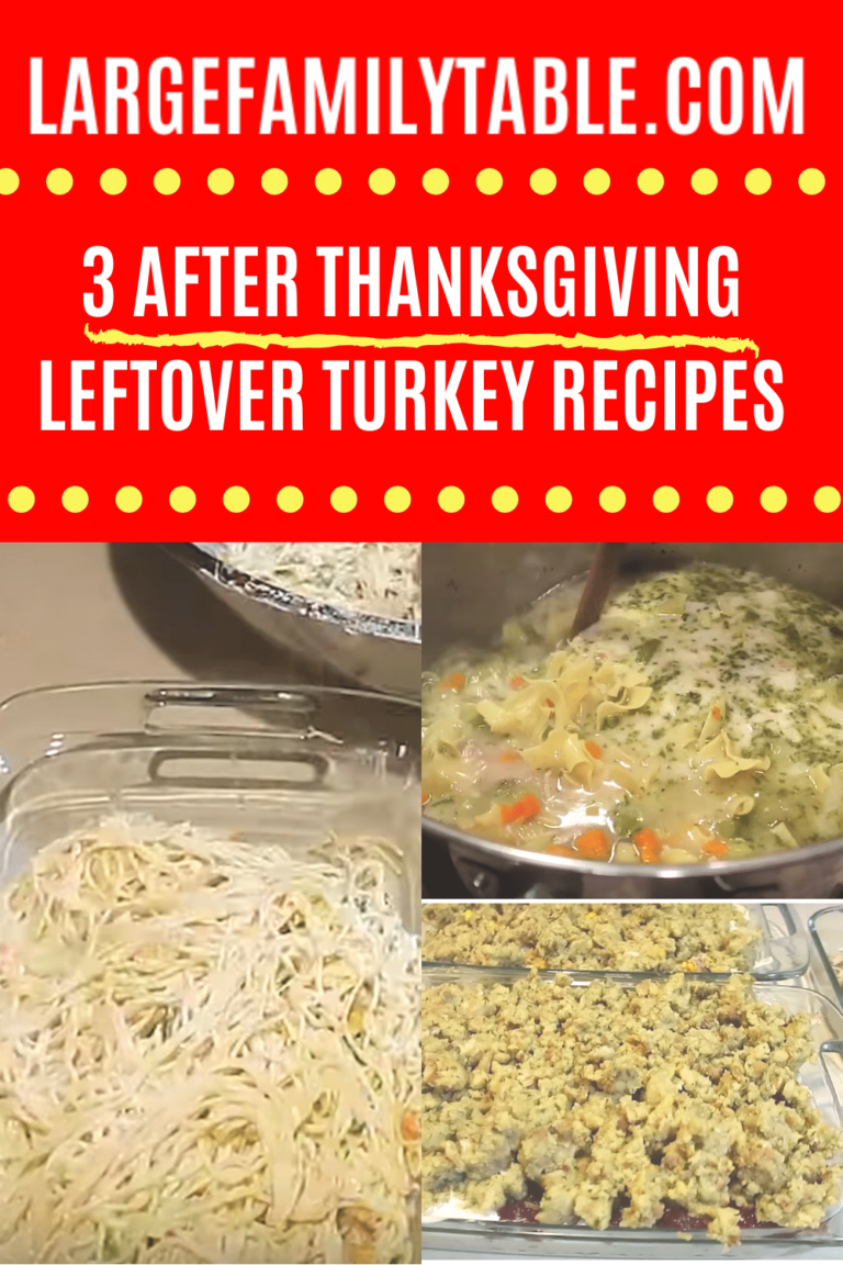 3 After Thanksgiving Leftover Turkey Recipes | Large Family & Freezer Friendly