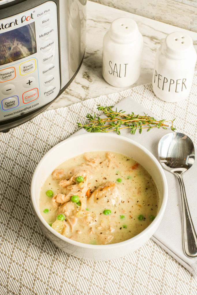 Large Family Instant Pot Chicken and Dumplings