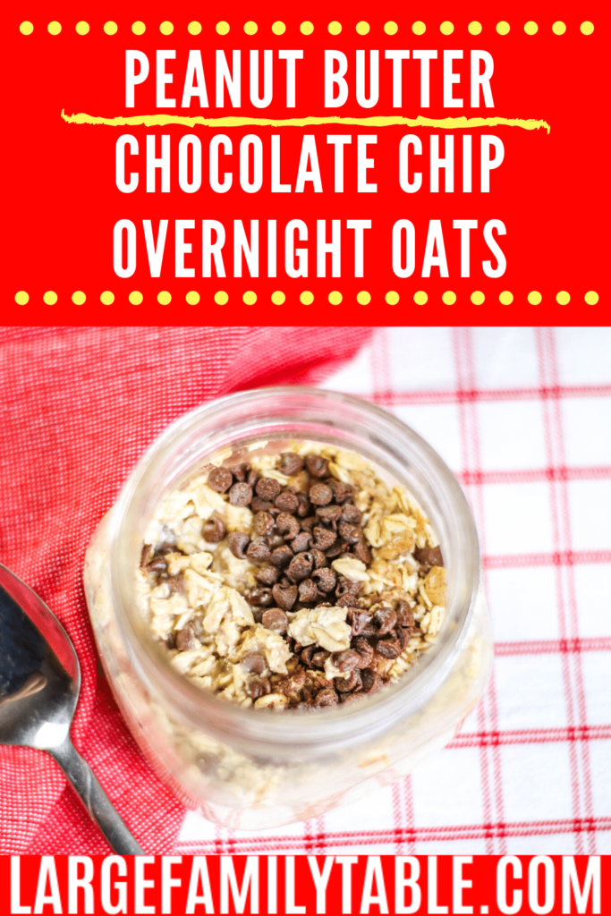 Peanut Butter Chocolate Chip Overnight Oats