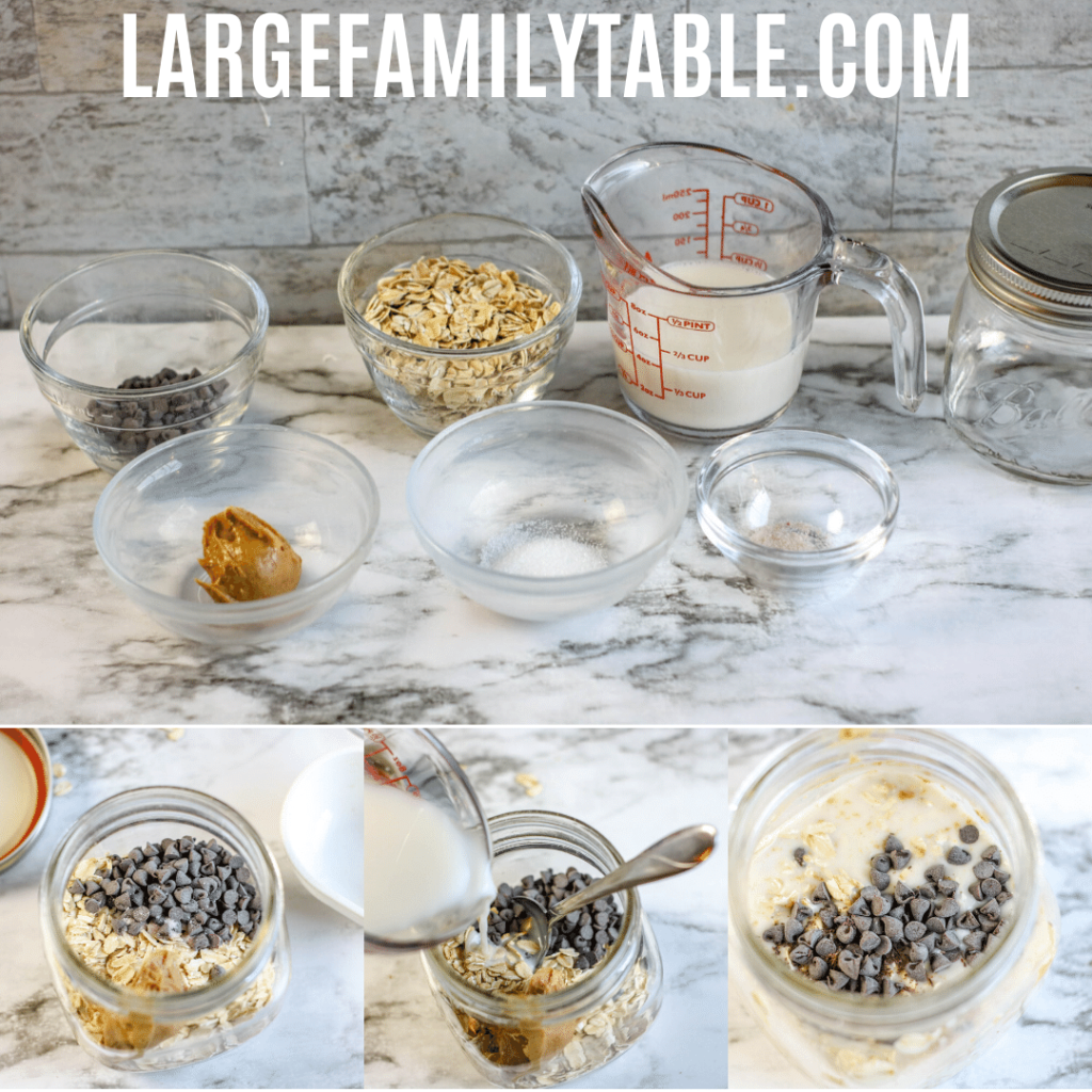 Peanut Butter Chocolate Chip Overnight Oats