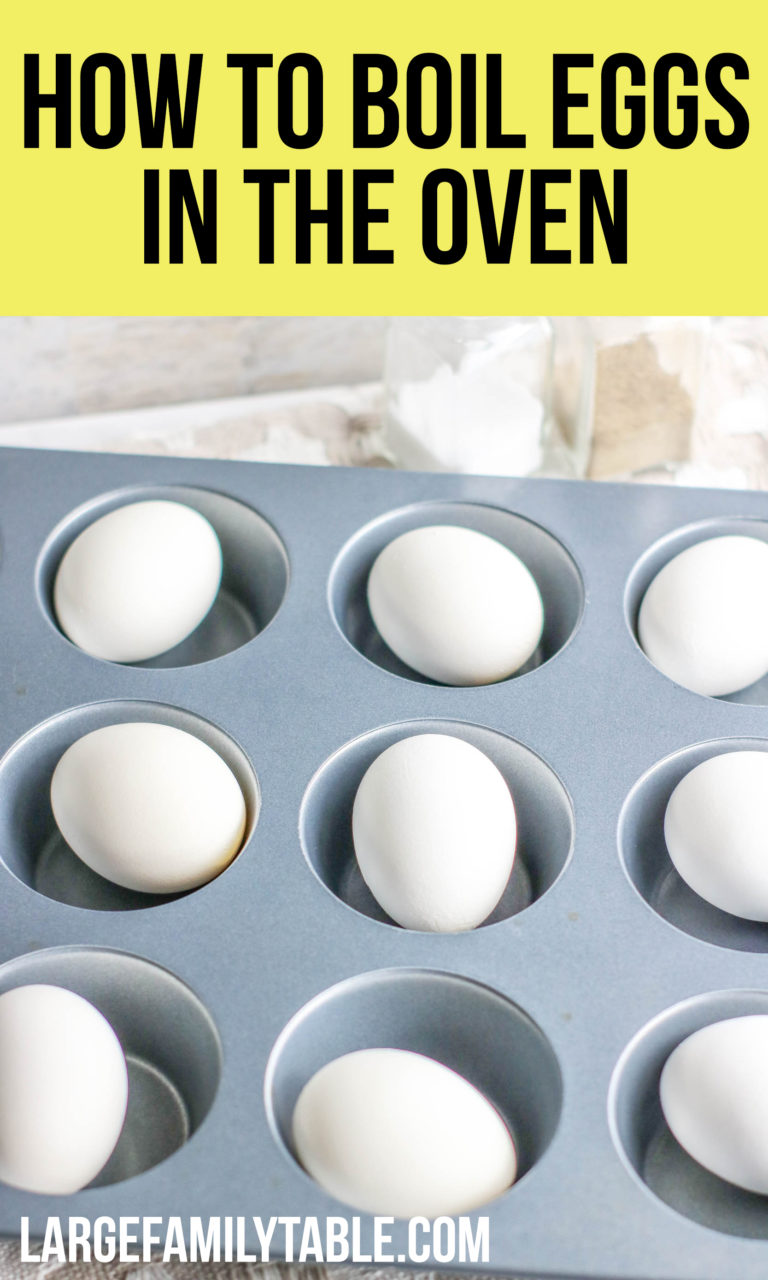 How to Boil Eggs in the Oven Large Family Breakfast Ideas Large