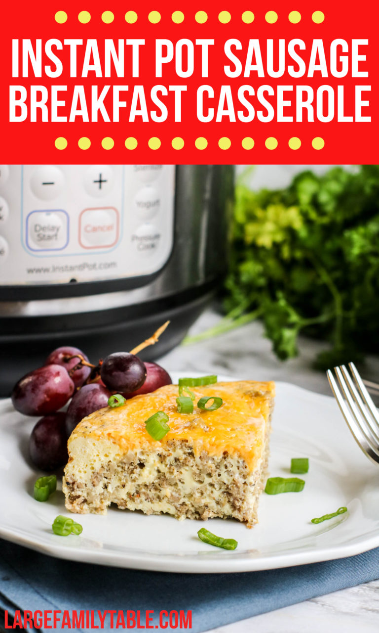 Instant Pot Sausage Breakfast Casserole