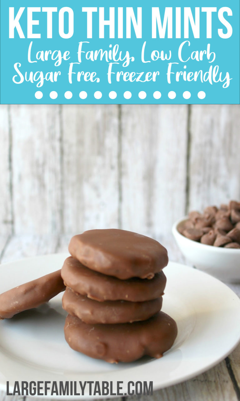 Keto Thin Mints | Large Family Low Carb, Sugar Free (also freezer friendly!)