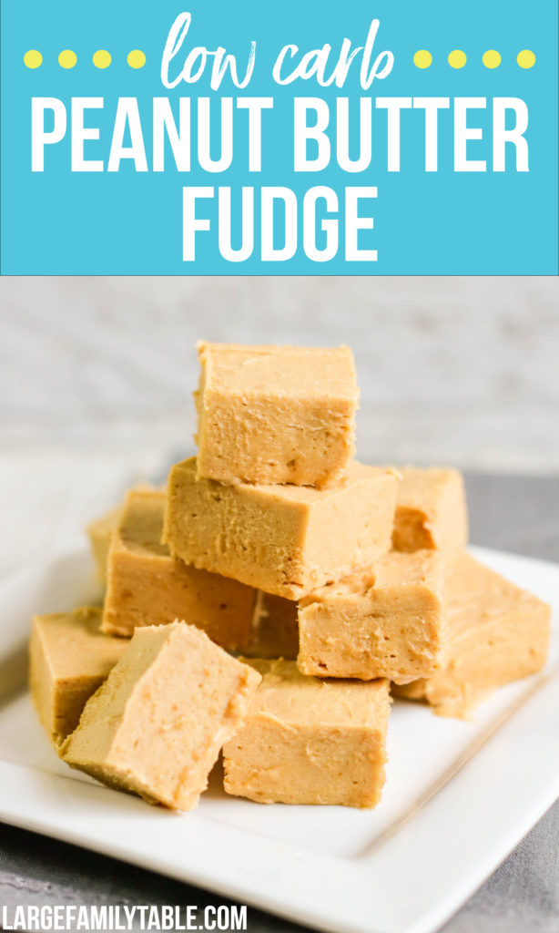 Low Carb Peanut Butter Fudge | Sugar Free, THM-S, Gluten Free